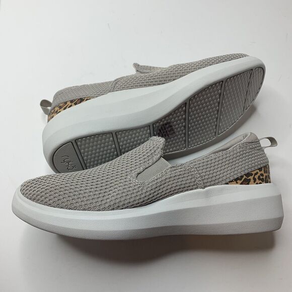 Ryka Ally Gray Leopard Detail Knit Athletic Training Shoes Womens Size 8 WIDE - Picture 6 of 8